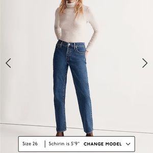 NWOT- never worn madewell the perfect straight jean Instacozy addition